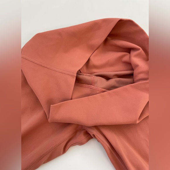 Lululemon peach pink Align pants Crop leggings 21" *Cool Rustic Coral unlined 6 - Picture 7 of 10